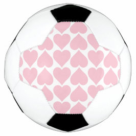 Bola De Futebol Padrão de Corações Rosa, Romântico, Amor