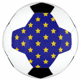Bola De Futebol Padrão de estrelas Douradas, Marinho azul, exclusi