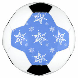 Bola De Futebol Padrão de flocos de neve, flocos de neve brancos,