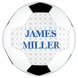 Bola De Futebol Padrão de formas de diamante de nome personalizado