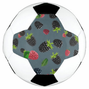 Bola De Futebol Padrão de framboesa 2
