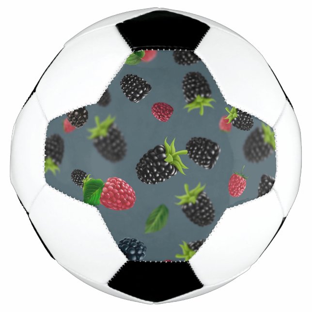 Bola De Futebol Padrão de framboesa 2 (Frente)