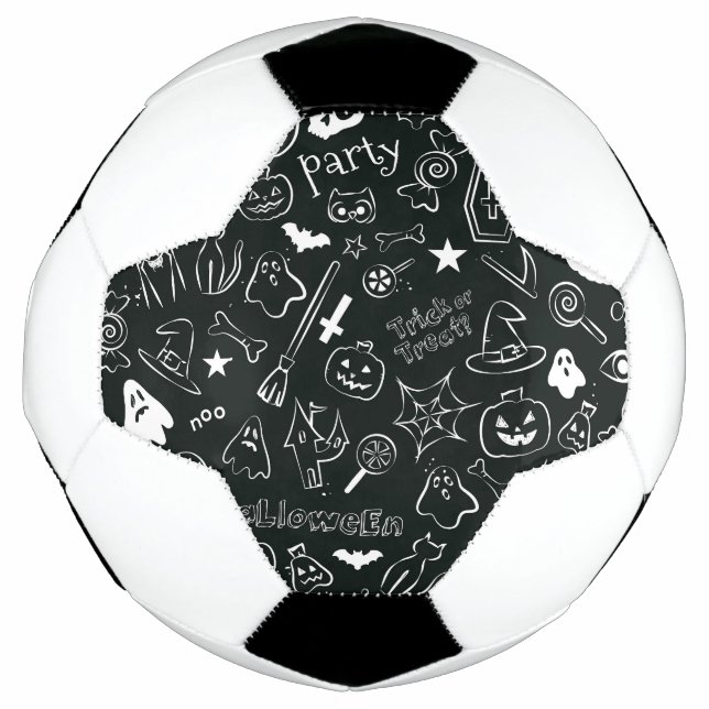 Bola De Futebol Padrão de Halloween 1 (Frente)