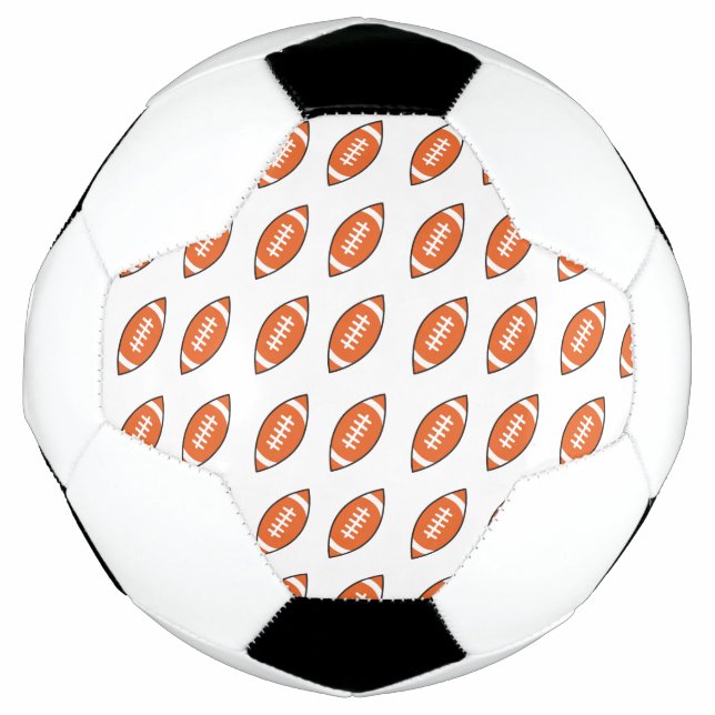 Bola De Futebol Padrão de ilustração do futebol americano (Frente)