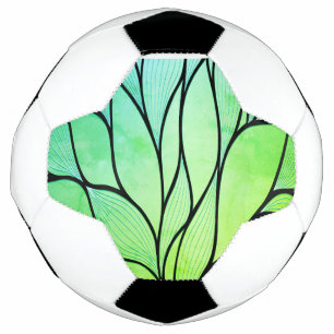 Bola De Futebol Padrão de licença criativa de matizes verdes brilh