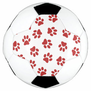 Bola De Futebol Padrão De Patinhas, Patinhas De Cachorro, Patinhas