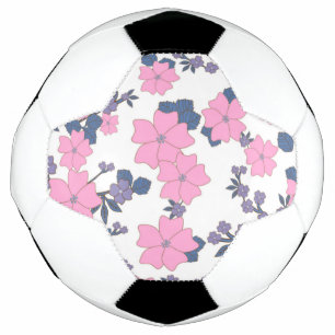 BOLA DE FUTEBOL PADRÃO DE PINCO E FLOR DE RODA