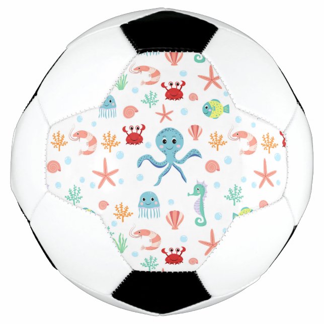 Bola De Futebol Padrão do mundo do mar (Frente)