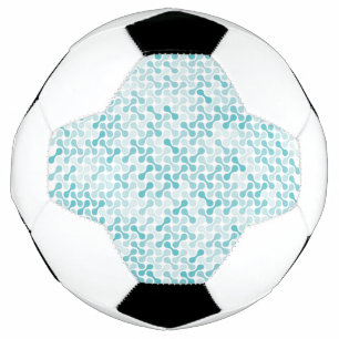 Bola De Futebol Padrão metabólico azul