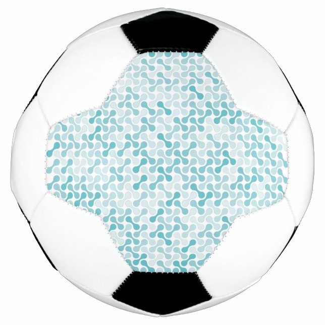 Bola De Futebol Padrão metabólico azul (Frente)