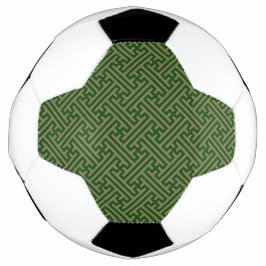Bola De Futebol Padrão Sayagata, japonês, verde e Dourado