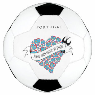 Bola De Futebol Pague amor com amor ilustrado provérbio português