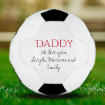 Bola De Futebol Pai Adoramos-te a Repassar o Dia do Pai<br><div class="desc">Pai Adoramos-te Escrever a Bola do Futebol do Dia do Pai. Adicione seus nomes e faça uma gentil manutenção para o dia do pai.</div>