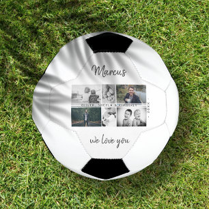 Bola De Futebol Pai com Crianças e Colagem de Fotos de Pai Familia