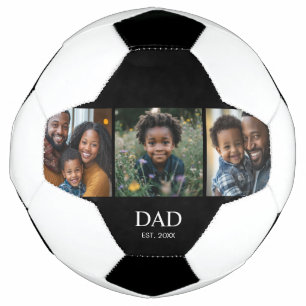 Bola De Futebol Pai Estabeleceu Moderno Simples Preto 3 Foto