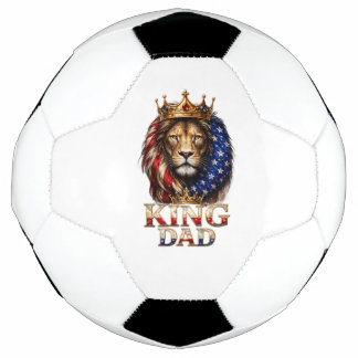 Bola De Futebol Pai Leão da Bandeira Americana 