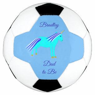 Bola De Futebol Pai Personalizado do Namorado Azul e Bonito Unicór