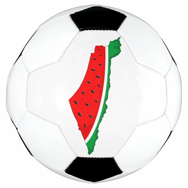 Bola De Futebol Palestina - Mapa Watermelon - Símbolo da liberdade (Frente)