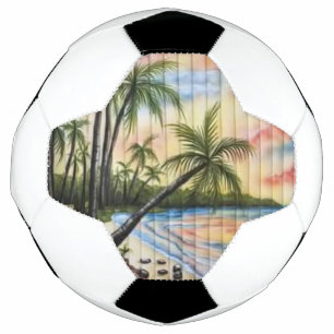 BOLA DE FUTEBOL PALMAS TROPICAIS BRANQUEIRAS