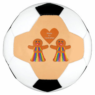 Bola De Futebol Pão de Natal lésbico Casal feminino