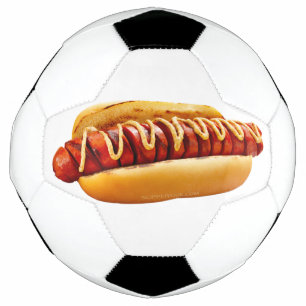 Bola De Futebol Pão grelhado com mostarda de cachorro-quente Slipp
