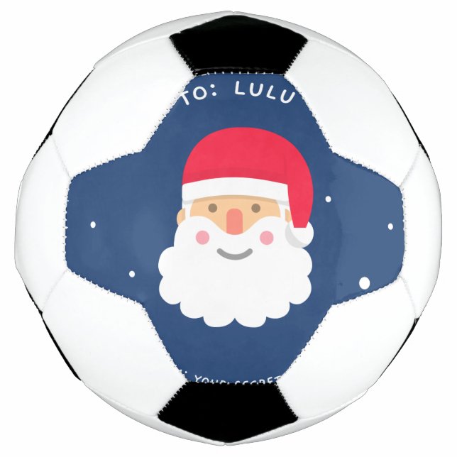 Bola De Futebol Papais noeis de Natal (Frente)
