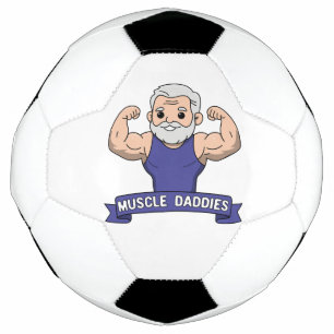 Bola De Futebol Papaizão Musculoso Fofo Kawaii Barbudo