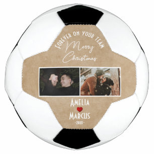 Bola De Futebol Para sempre na sua equipe Feliz Natal 2 Fotos 