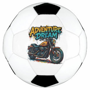 Bola De Futebol Passeio Sonho de Aventura / Moto Chopper Vintage
