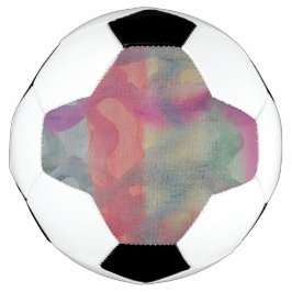Bola De Futebol Pastel Abstrato Art