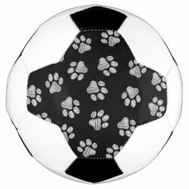 Bola De Futebol patas de rabo, patas de cão, patas brancas