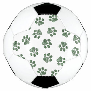 Bola De Futebol patas, patas caninas, patas verdes