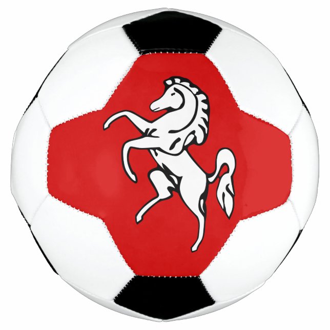 Bola De Futebol Patriotic Soccer Ball with Flag of Kent, England (Frente)