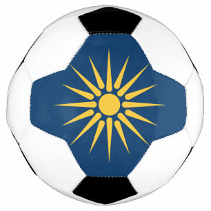 Bola de Futebol Patriótica com a Bandeira da Maced