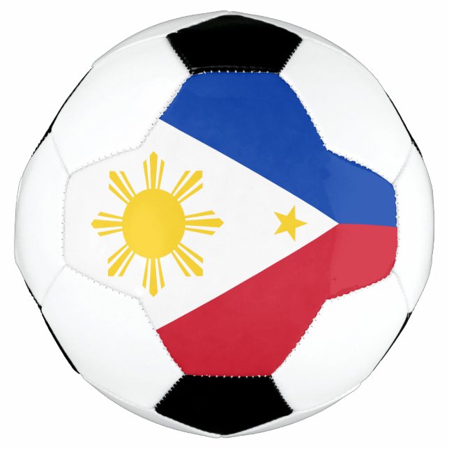 Bola de futebol patriótica com as Filipinas (Frente)