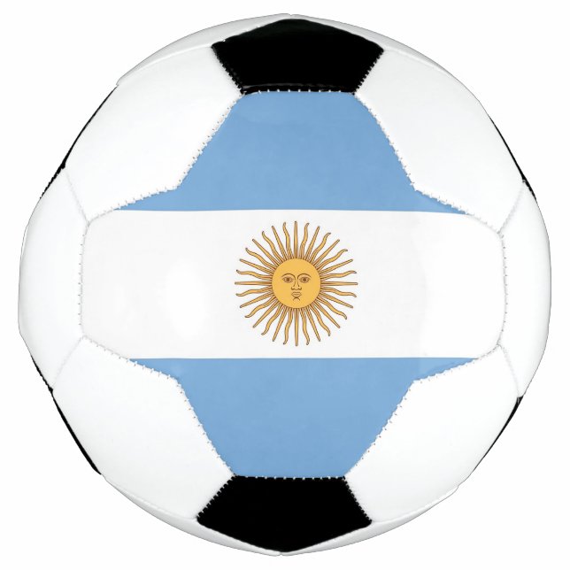 Bola de Futebol Patriótica com Bandeira da Argenti (Frente)