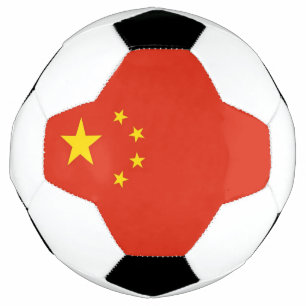 Bola de Futebol Patriótica com Bandeira da China