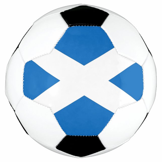 Bola de Futebol Patriótica com Bandeira da Escócia (Frente)