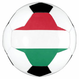 Bola de Futebol Patriótica com Bandeira da Hungria