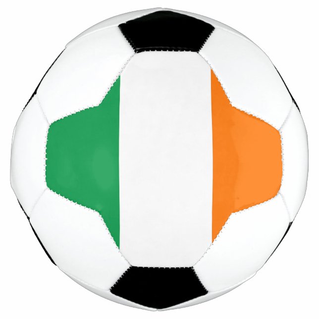 Bola de Futebol Patriótica com Bandeira da Irlanda (Frente)