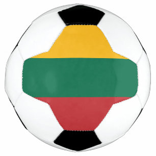 Bola de Futebol Patriótica com Bandeira da Lituâni