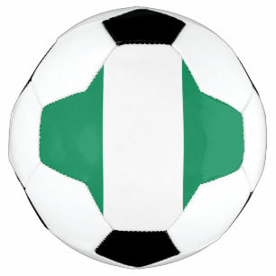 Bola de Futebol Patriótica com Bandeira da Nigéria