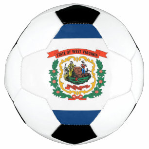 Bola de Futebol Patriótica com Bandeira da Virgíni