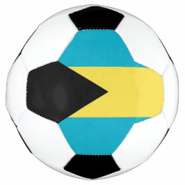 Bola de Futebol Patriótica com Bandeira das Bahama