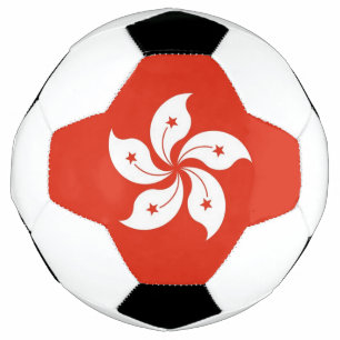 Bola de Futebol Patriótica com Bandeira de Hong Ko