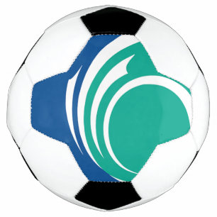 Bola de Futebol Patriótica com Bandeira de Ottawa,