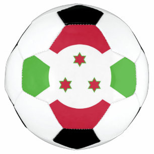 Bola de Futebol Patriótica com Bandeira do Burundi