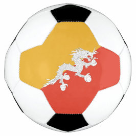Bola de Futebol Patriótica com Bandeira do Butão
