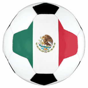 Bola de Futebol Patriótica com Bandeira do México