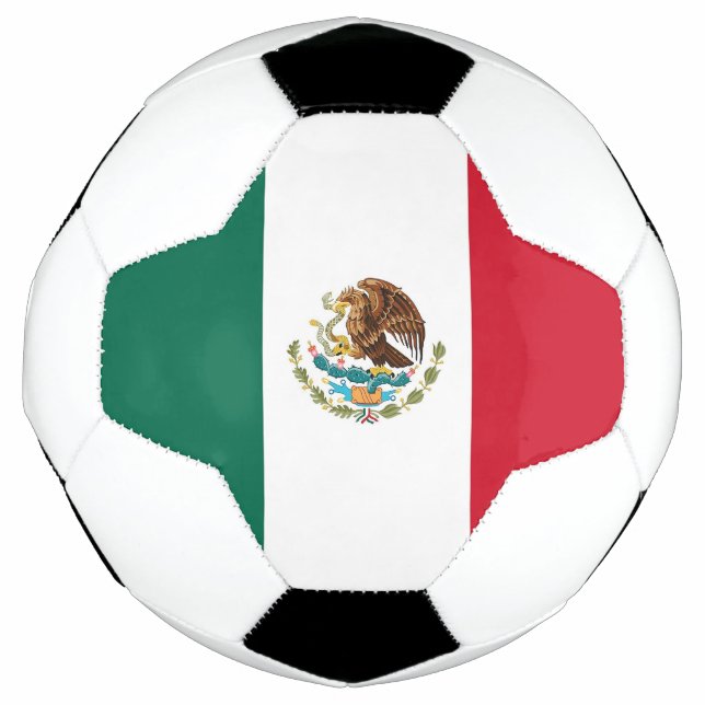 Bola de Futebol Patriótica com Bandeira do México (Frente)